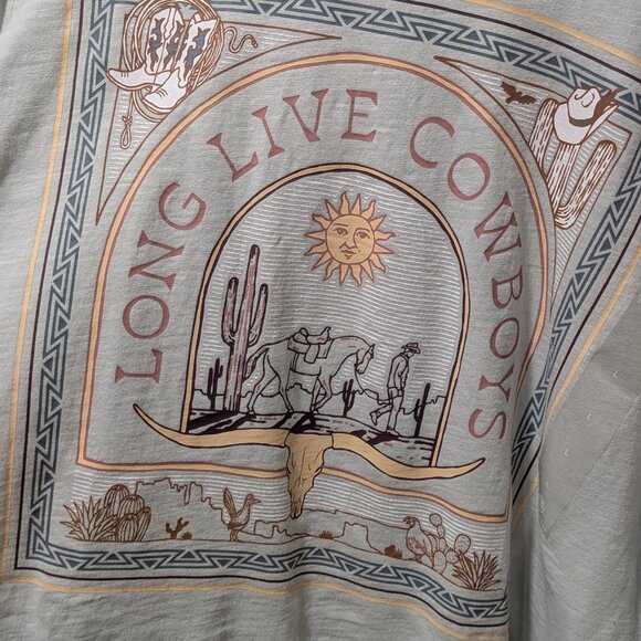 Wrangler Retro Long Live Cowboys Long Sleeve Top - Picture 7 of 8